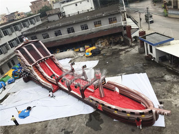 Corrediça de água inflável da corrediça do deslizamento N do tema longo gigante do pirata com a associação para o evento grande