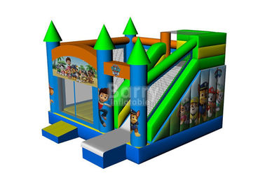 Casa inflável personalizada do salto do PVC de 0.5mm com a corrediça combinado