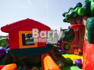 Curso de obstáculo feito sob encomenda da explosão para o salto de salto inflável do campo de jogos do tempo do partido da criança