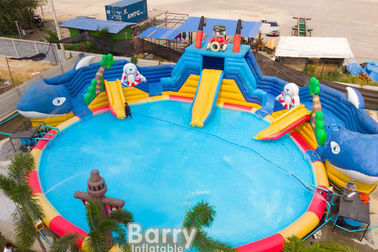 da corrediça inflável da associação do parque da água do divertimento do PVC de 0.9/0.55mm personalização flexível