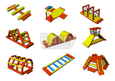 Parque inflável da água da água aberta do gigante, os melhores parques da água da praia do divertimento com impressão do logotipo