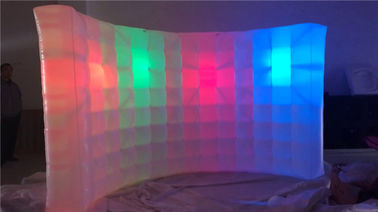 Parede inflável da foto do casamento comercial do partido grande com luz do diodo emissor de luz