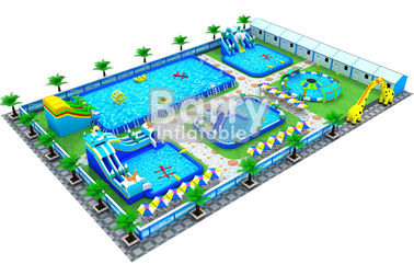 Parque inflável enorme móvel exterior da água da associação, parque do Aqua de Waterpark