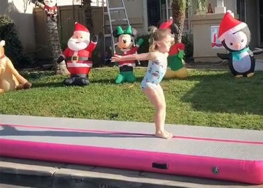 A esteira inflável do Gym da trilha de ar do rosa do presente do partido da menina para a ginástica ou a dança evitam ferimento