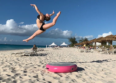 Esteira redonda de caída inflável da trilha de ar do círculo do ponto do ar de Barry para a ginástica
