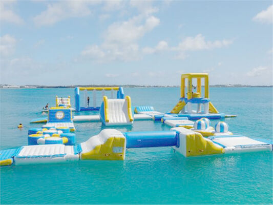 Encerado de flutuação do PVC do parque da água de Logo Printing Aqua Sports Inflatable