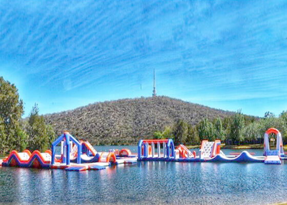 Jogos infláveis do parque da água do lago/campo de jogos de flutuação água inflável