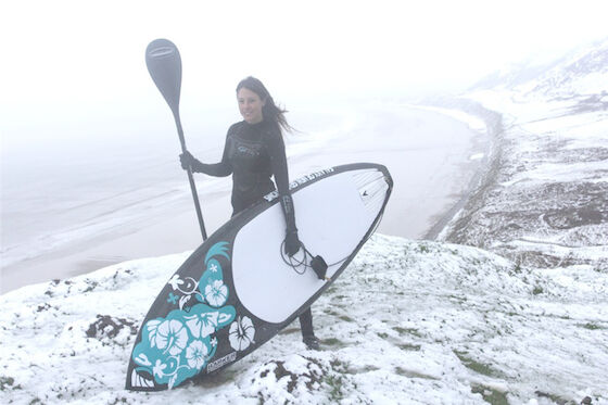 Embarque da pá de EVA Cold Winter Stand Up na neve Ski Board inflável