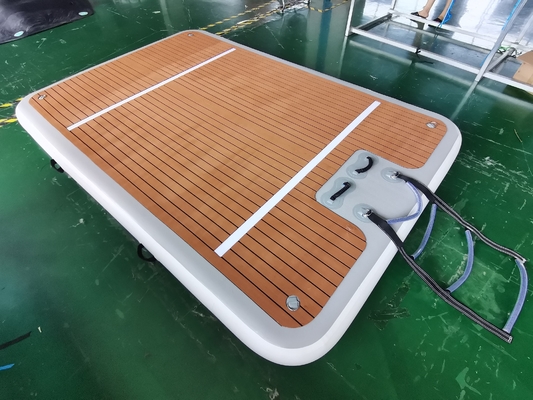 Sup da nadada e pesca da esteira portátil inflável 4x2x0.2m da doca