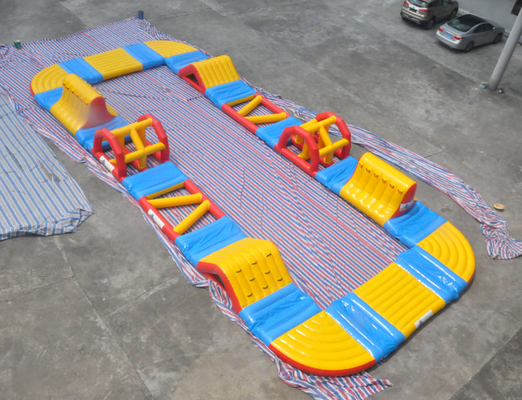 20x18meter que flutua cursos de obstáculo infláveis infláveis do parque da água de Aquapark