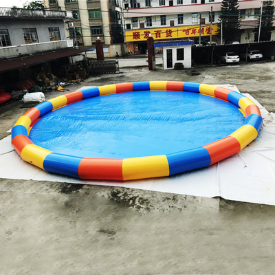 Impressão redonda de Plato Portable Water Pool Logo do diâmetro 10m