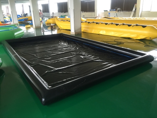 Lavagem de carros inflável Mat Full Set Position do PVC do preto 0.6mm