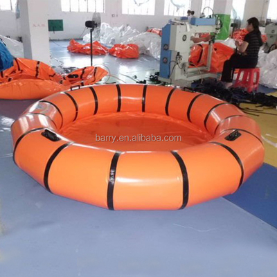 A laranja portátil da associação de água do PVC de EN71 0.6mm caçoa a piscina inflável