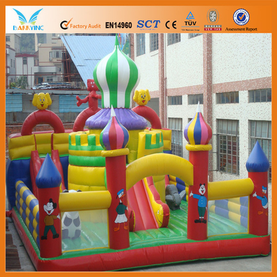 Jogo combinado do anti campo de jogos inflável UV dos desenhos animados do parque de diversões
