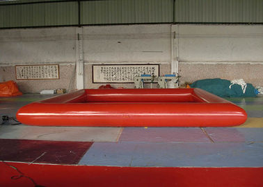Piscina vermelha da explosão do retângulo com fogo - encerado resistente do PVC de 0.9mm