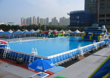 O quintal durável o metal à terra de 10 x de 30 Aboved quadro piscinas,