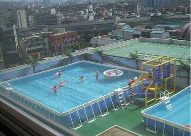 Associação quadrada exterior do quadro do metal, piscina do quadro do metal para o arrendamento