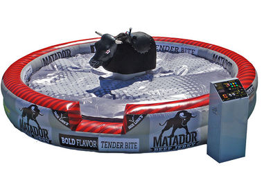 Bull mecânica inflável de luxe, rodeio mecânico Bull da esteira inflável redonda do PVC