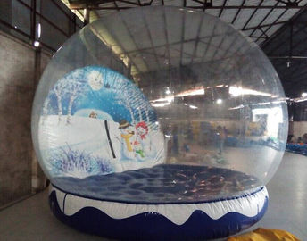 Globo inflável da neve do Natal, bola inflável do Natal de encerado do PVC para exterior