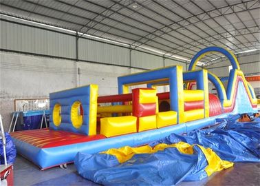 Curso de obstáculo inflável da segurança, equipamento do curso de obstáculo das crianças para o divertimento
