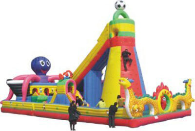 Ponto dobro do Tripple do parque de diversões NFPA701 inflável interno