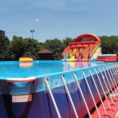 Piscina do quadro do metal de Plato Portable Water Pool Inflatable